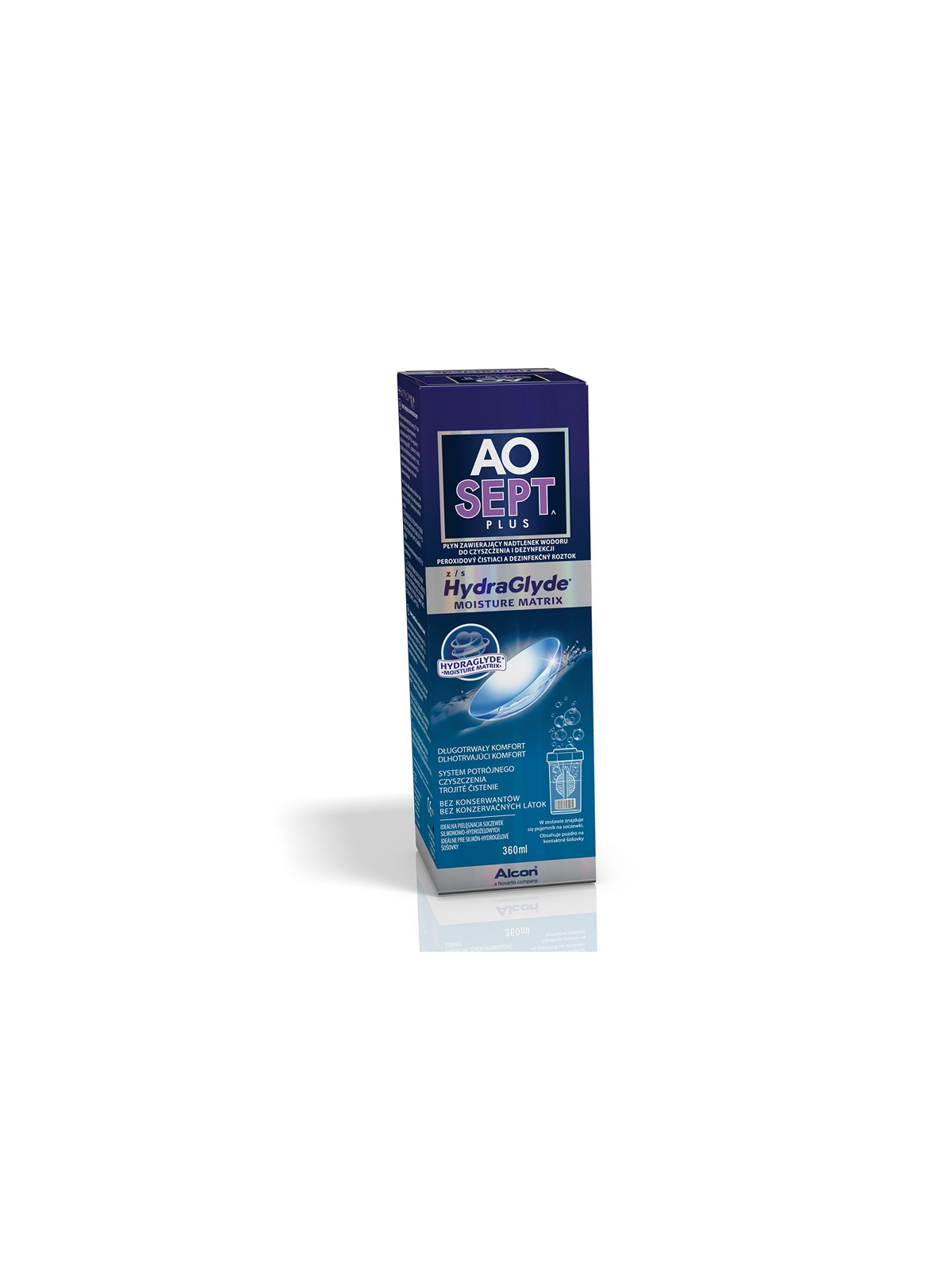 Płyn do soczewek kontaktowych AOSept Plus HydraGlyde 360 ml