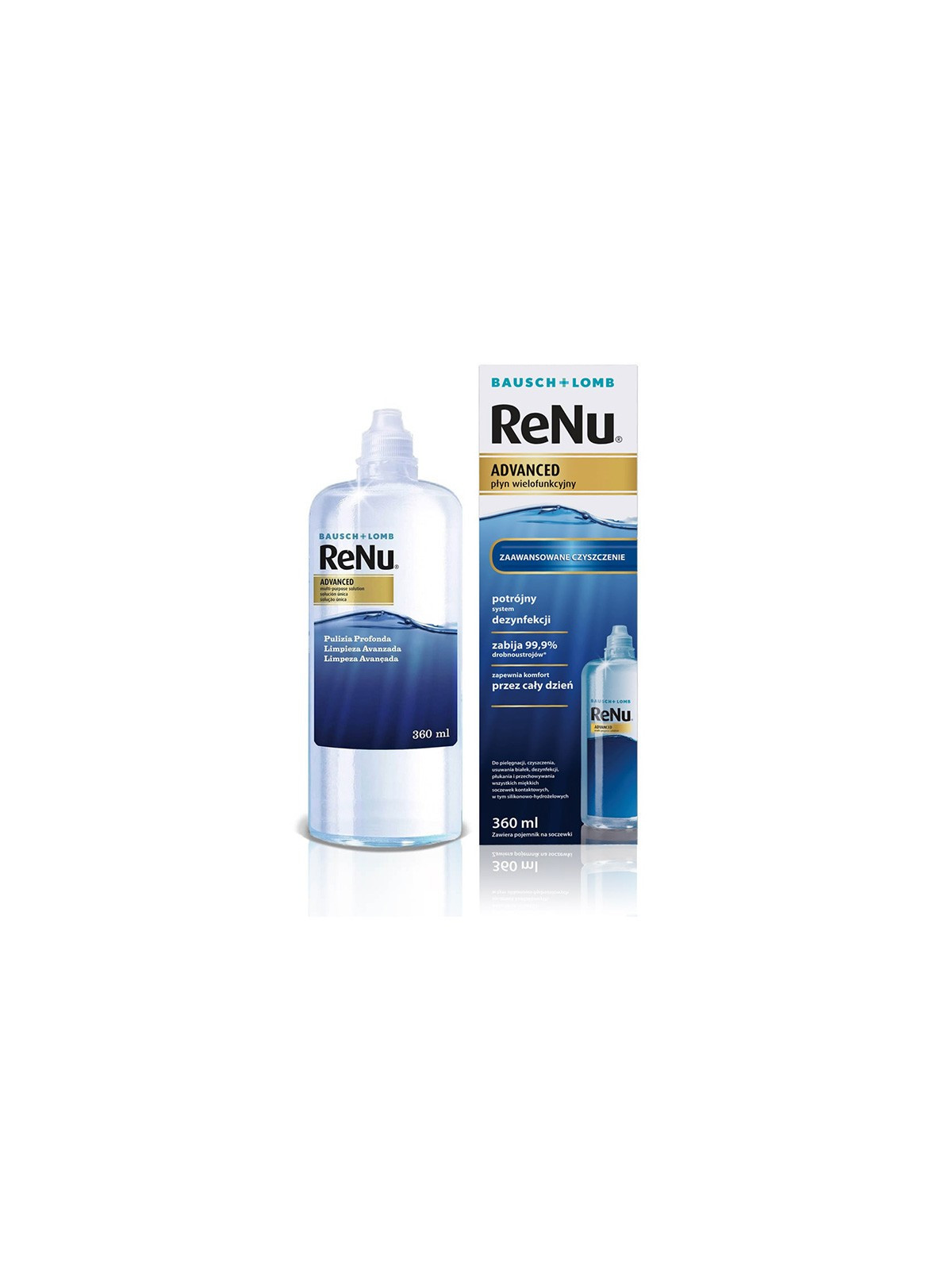 Płyn do soczewek kontaktowych ReNu Advanced 360 ml