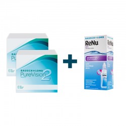 ZESTAW 2 X PUREVISION® 2 6 szt. + ReNu® MPS 120 ML