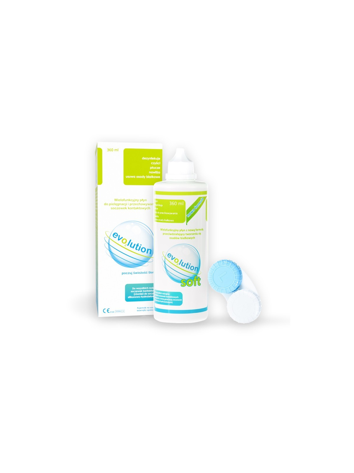 Płyn do soczewek kontaktowych evO2lution soft 360 ml