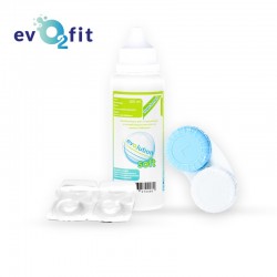 Zestaw startowy evO2fit: 2 soczewki + płyn + pojemniczek