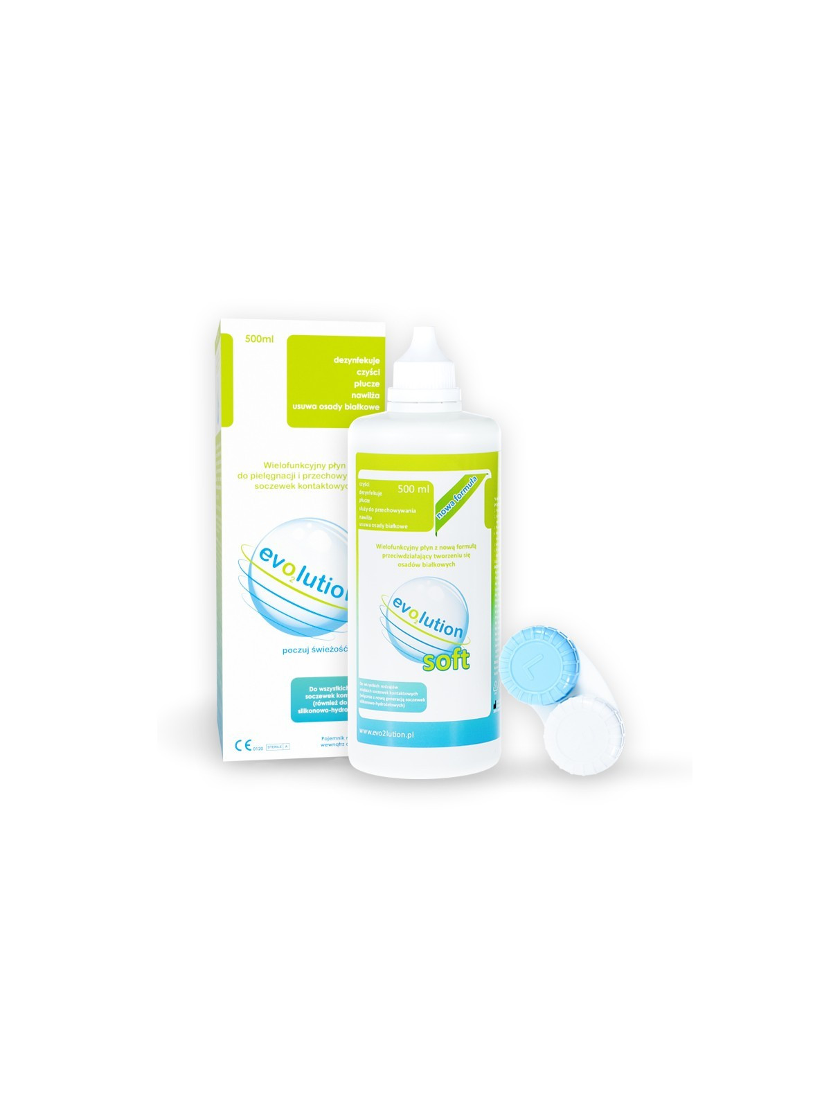 Płyn do soczewek kontaktowych evO2lution soft 500 ml