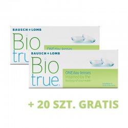 2 x BioTrue One Day 30 szt + 20 szt. gratis