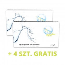 2 x evO2lution monthly lenses 6 szt. + 4 szt. gratis