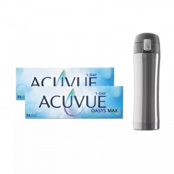 2 x ACUVUE® OASYS MAX 1-Day 30 szt. + kubek termiczny gratis