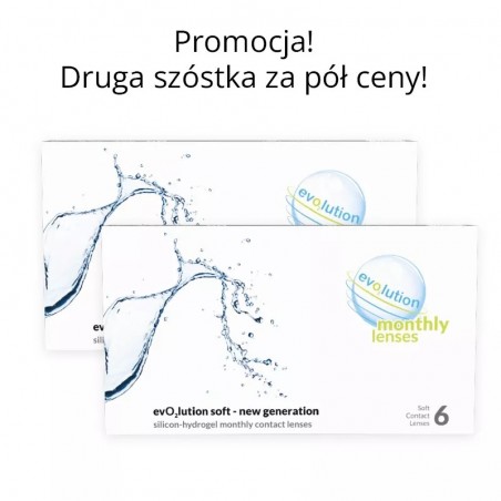 Promocyjny zestaw evO2lution monthly lenses 2 x 6 szt.