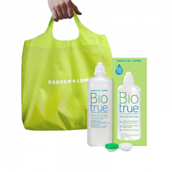 Płyn do soczewek kontaktowych Biotrue 300 ml + torba GRATIS