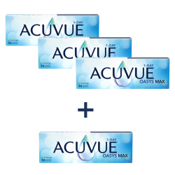 ACUVUE® OASYS MAX 1-Day 30 szt. 3 + 1 za 1 zł BC 9,0