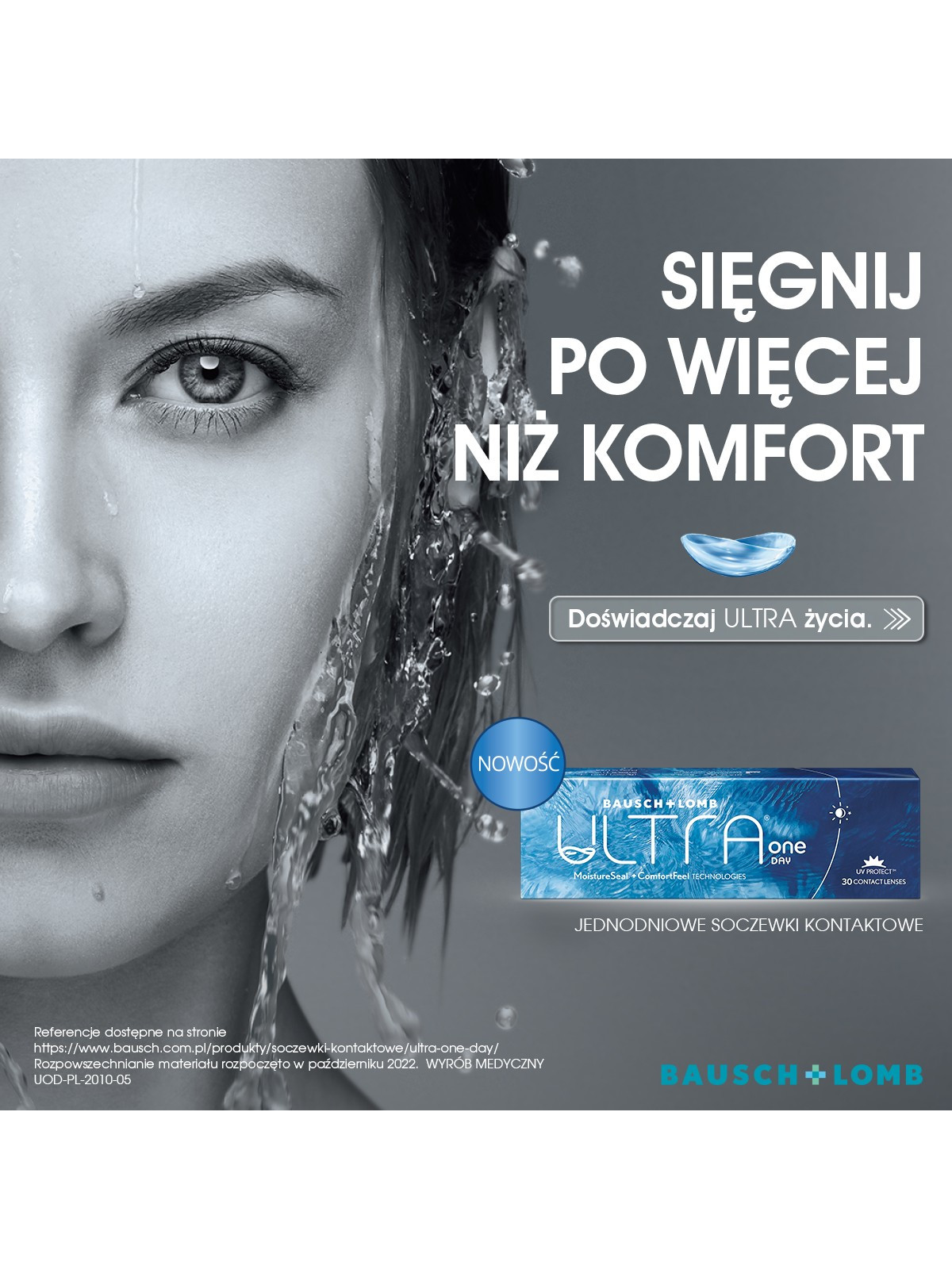 Soczewki jednodniowe ULTRA ® One Day 90 szt. - WYPRZEDAŻ DŁUGA DATA