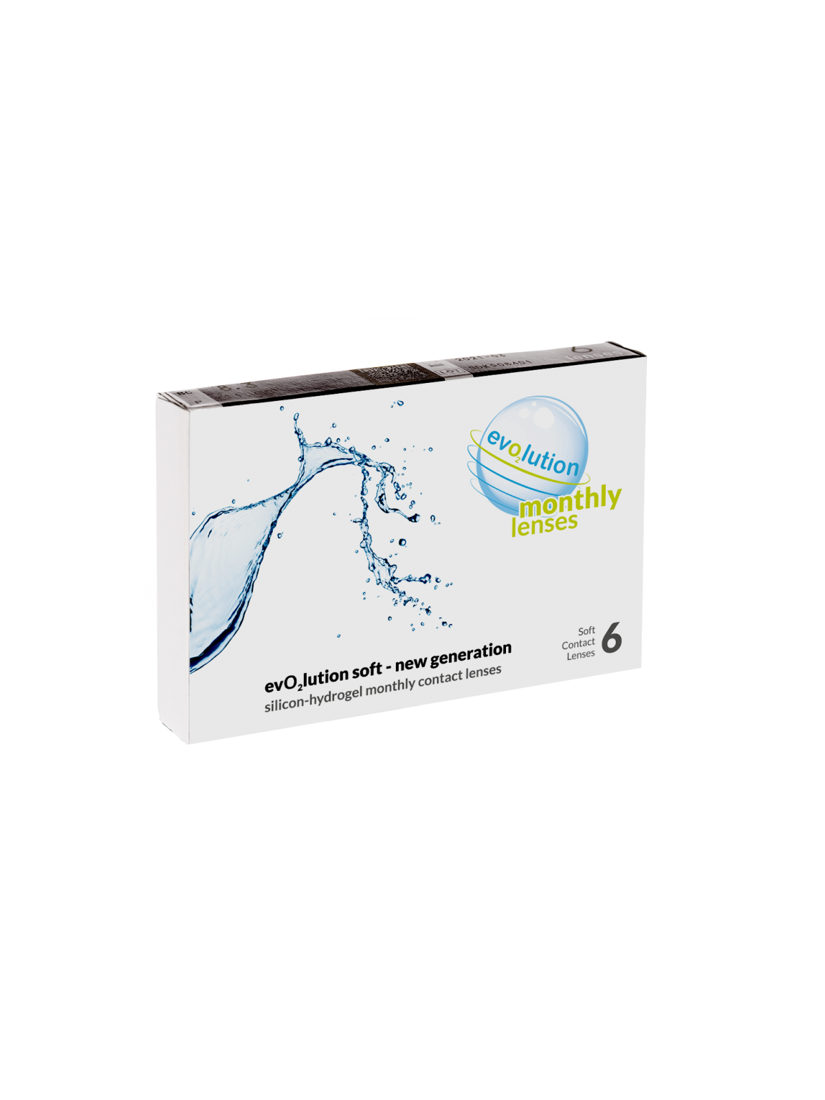 3 + 1 GRATIS - evO2lution monthly lenses 6 szt. BC 8.6