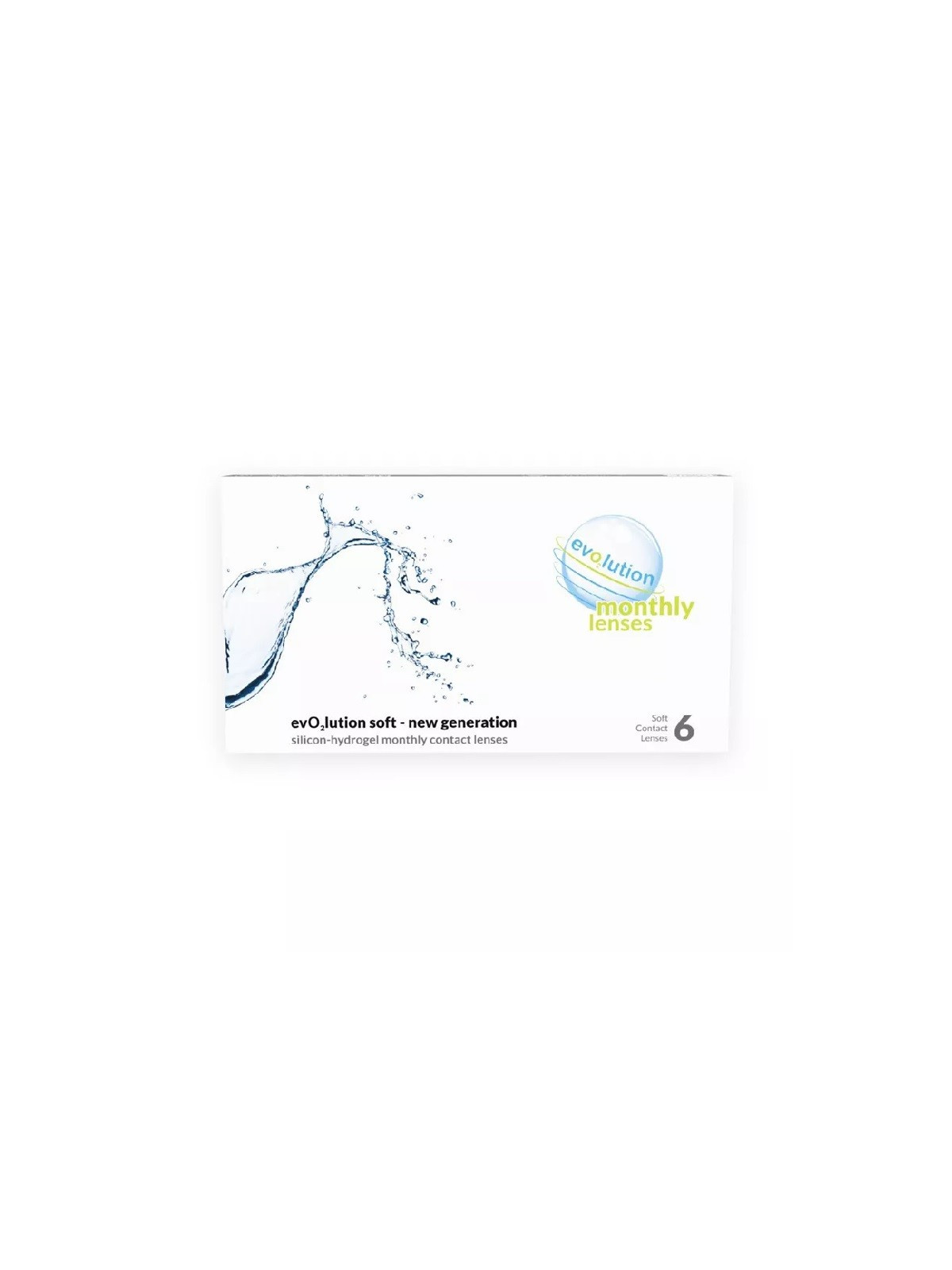 3 + 1 GRATIS - evO2lution monthly lenses 6 szt. BC 8.6