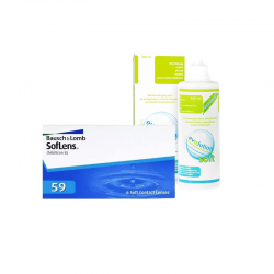 Soczewki SofLens 59 6 szt. + płyn evO2lution soft 360 ml