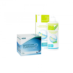 Soczewki PureVision 2 6 szt. + płyn evO2lution soft 360 ml