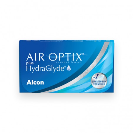 Soczewki Air Optix plus HydraGlyde 6 szt. + płyn evO2lution soft 360 ml