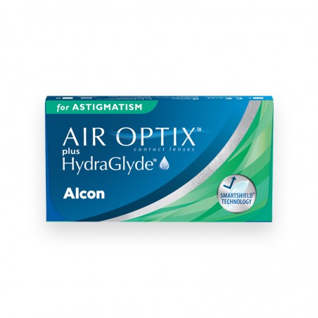 Soczewki Air Optix Plus HydraGlyde for Astigmatism 3 szt. + płyn evO2lution soft 360 ml