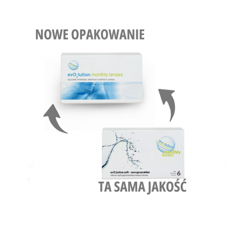 Soczewki miesięczne evO2lution monthly lenses 6 szt.