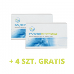2 x evO2lution monthly lenses 6 szt. + 4 szt. gratis