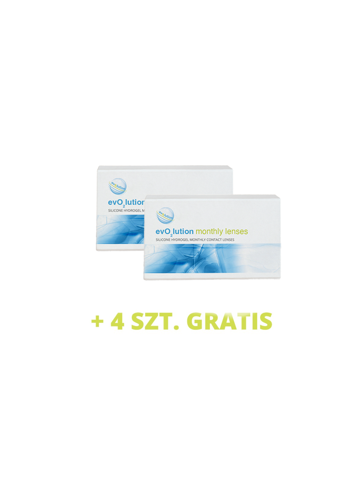 2 x evO2lution monthly lenses 6 szt. + 4 szt. gratis