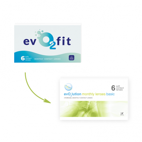 Soczewki miesięczne evo2lution monthly lenses basic 6 szt.
