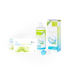 evo2lution monthly lenses basic 2 op. x 6 szt. + płyn evO2lution soft 500 ml