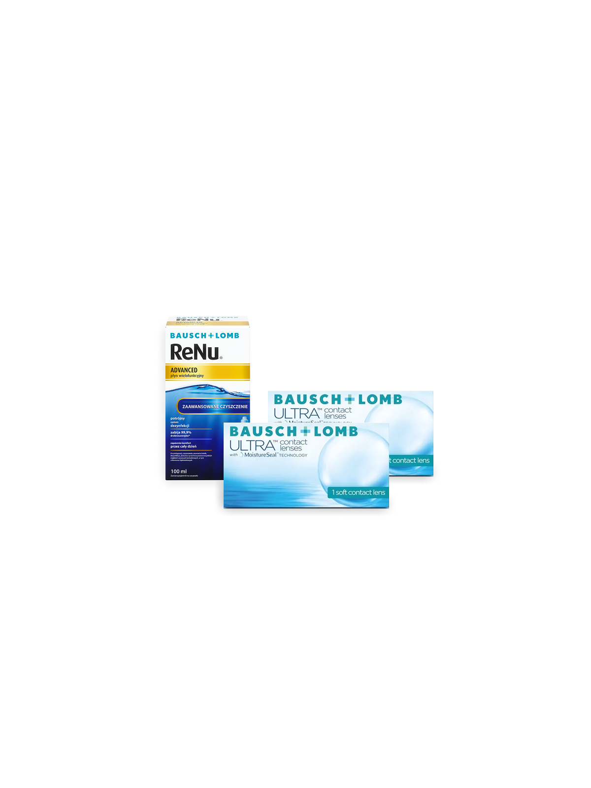 2 x Ultra 1 szt. + ReNu Advanced 100 ml