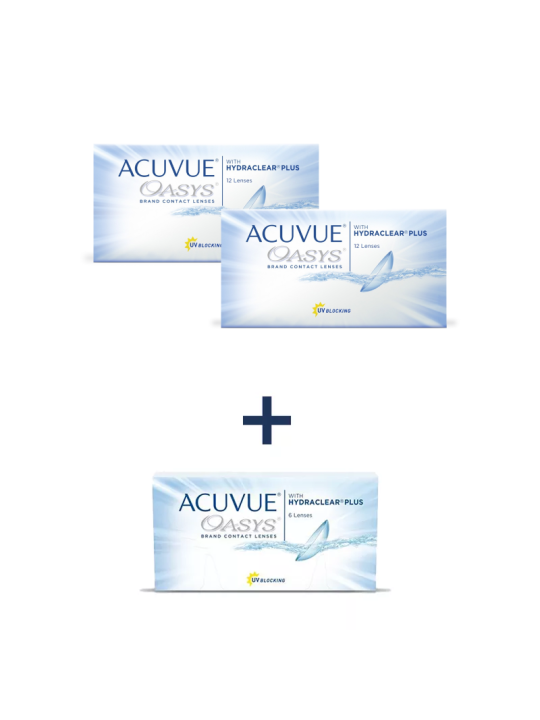 2 x ACUVUE® OASYS 12 szt. + 6 szt za 1 zł BC 8.4