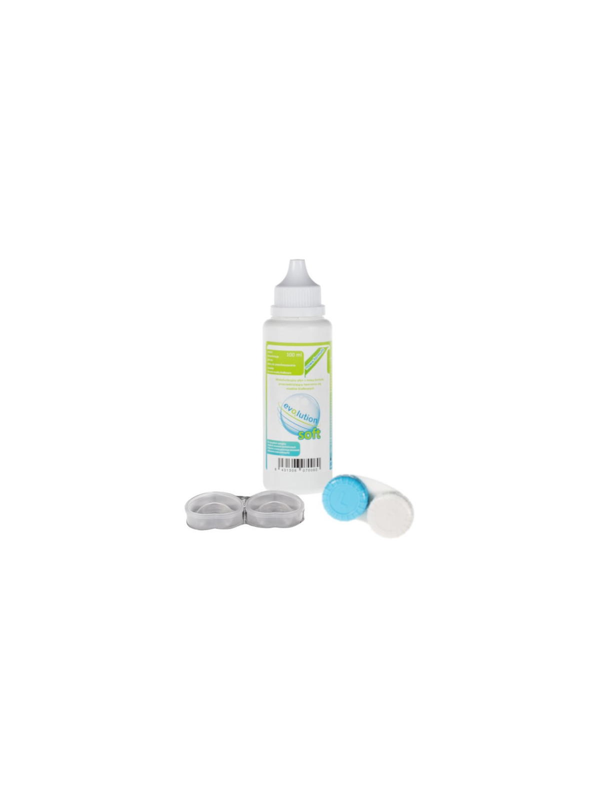 Zestaw startowy soczewki kontaktowe EvO2lution z płynem SOFT 100 ml i pojemniczkiem antybakteryjnym