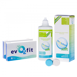 Zestaw evO2fit 2 op. x 6 szt. + płyn evO2lution soft 500 ml