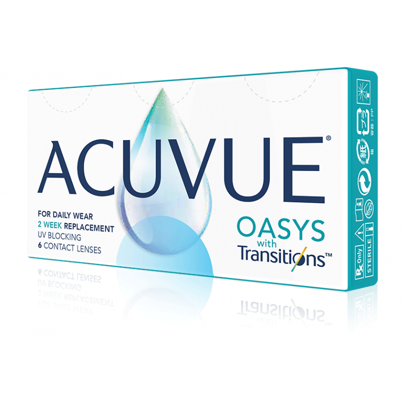Soczewki dwutygodniowe ACUVUE® OASYS with Transitions™ 6 szt.
