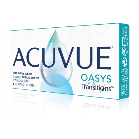 Soczewki dwutygodniowe ACUVUE® OASYS with Transitions™ 6 szt.
